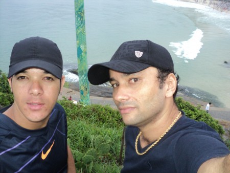 Leandro e Marcos Mayer no Arpoador 